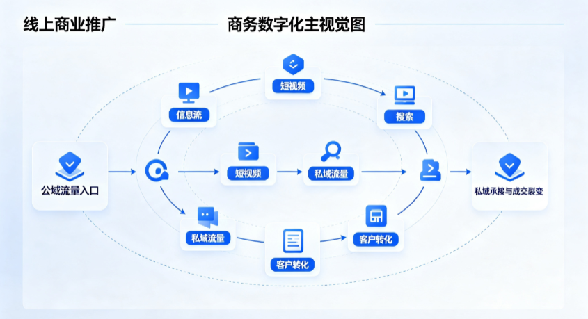 天水线上商业推广怎么做？全域流量闭环搭建与低成本转化实战指南